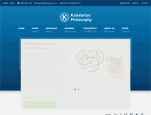 Tablet Screenshot of kabalarians.com